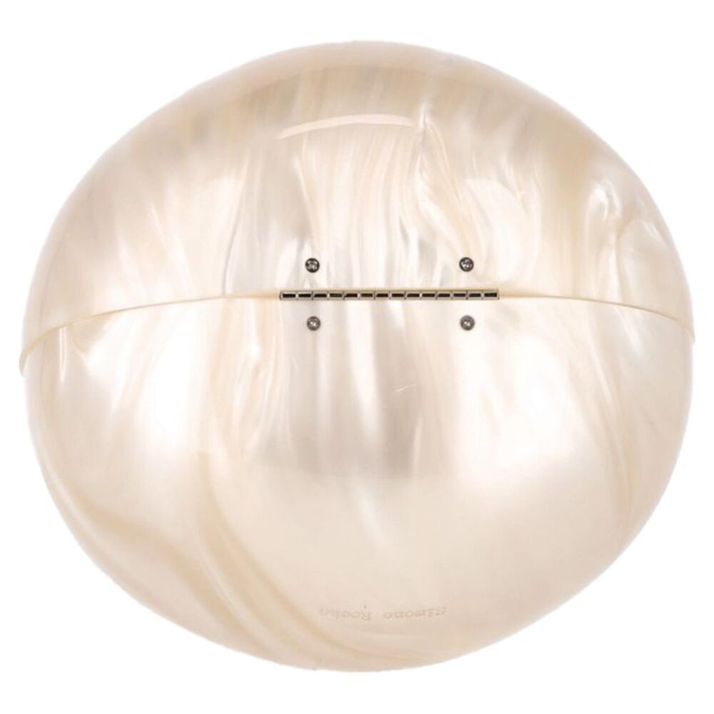 Simone Rocha Large Egg Pearl-Embellished Handbag in Ivory Acrylic - Picture 5 of 7